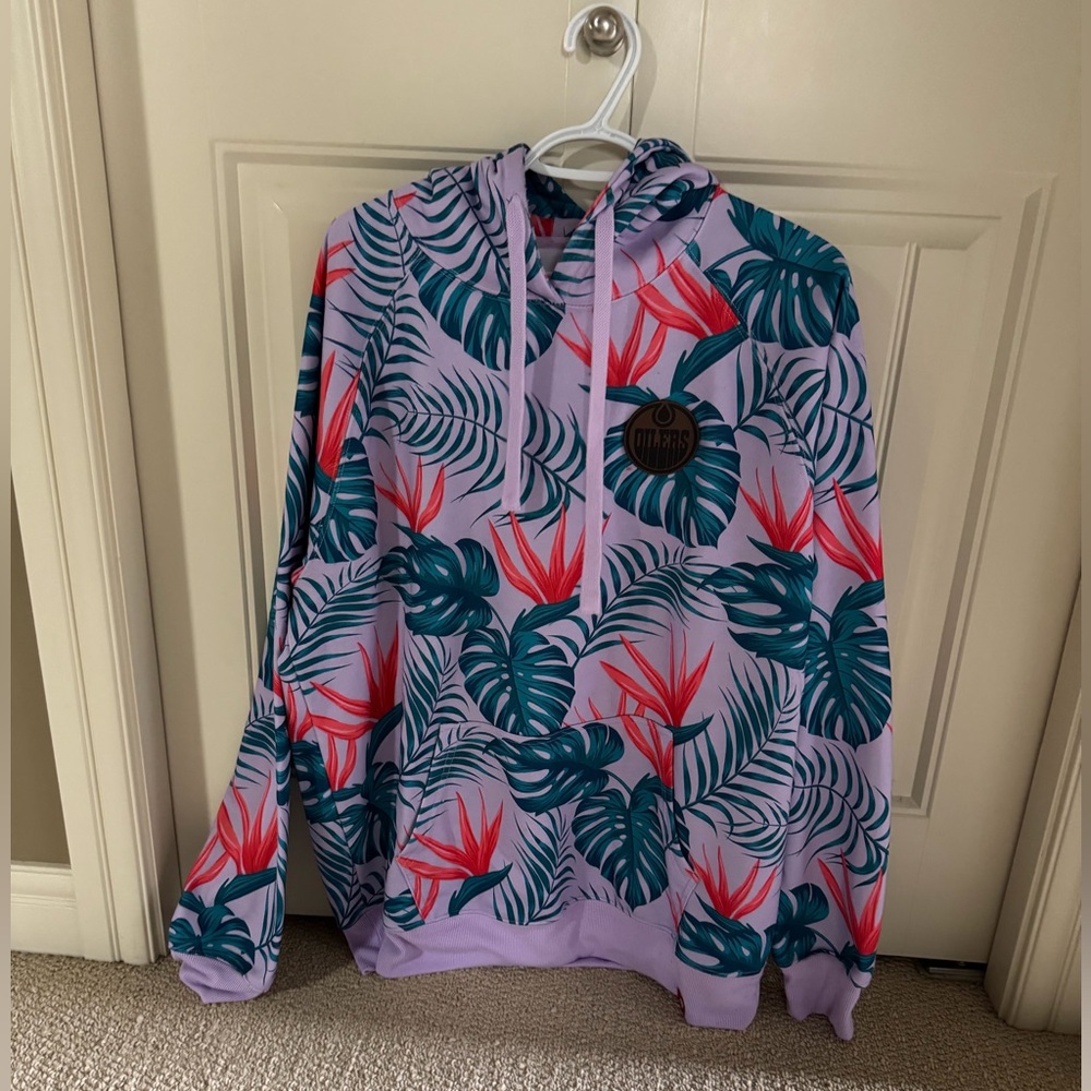 Edmonton Oilers Sportiqe Tropical Multicolor Hoodie